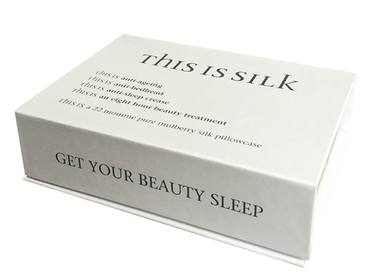 Image Title THIS IS SILK - White Stars SILK PILLOWCASE (22 momme)